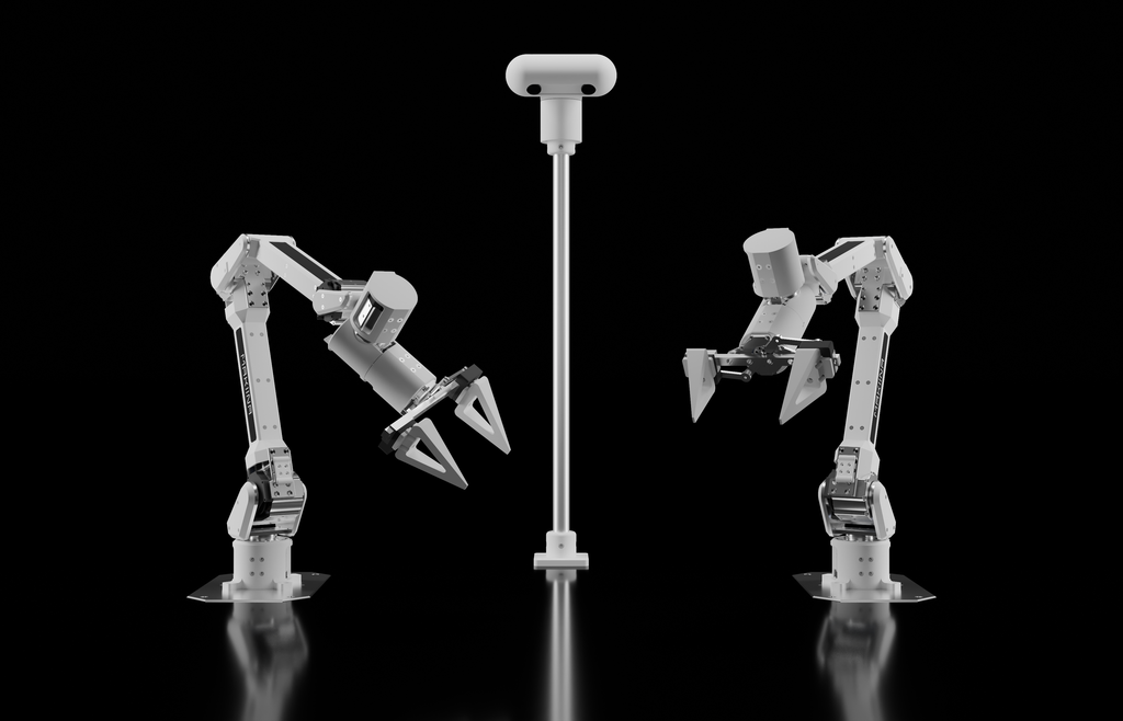 MAKIINA dual arm system with stereo rotating head